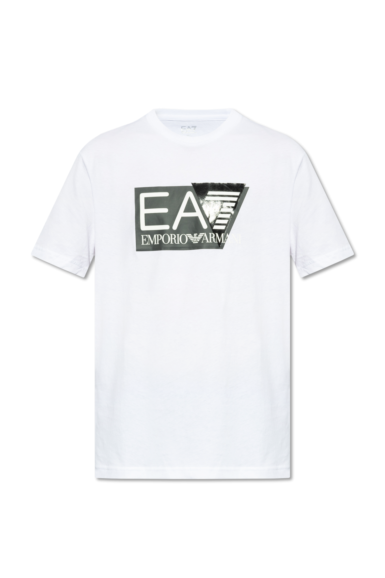 White T shirt with logo EA7 Emporio Armani Vitkac Australia